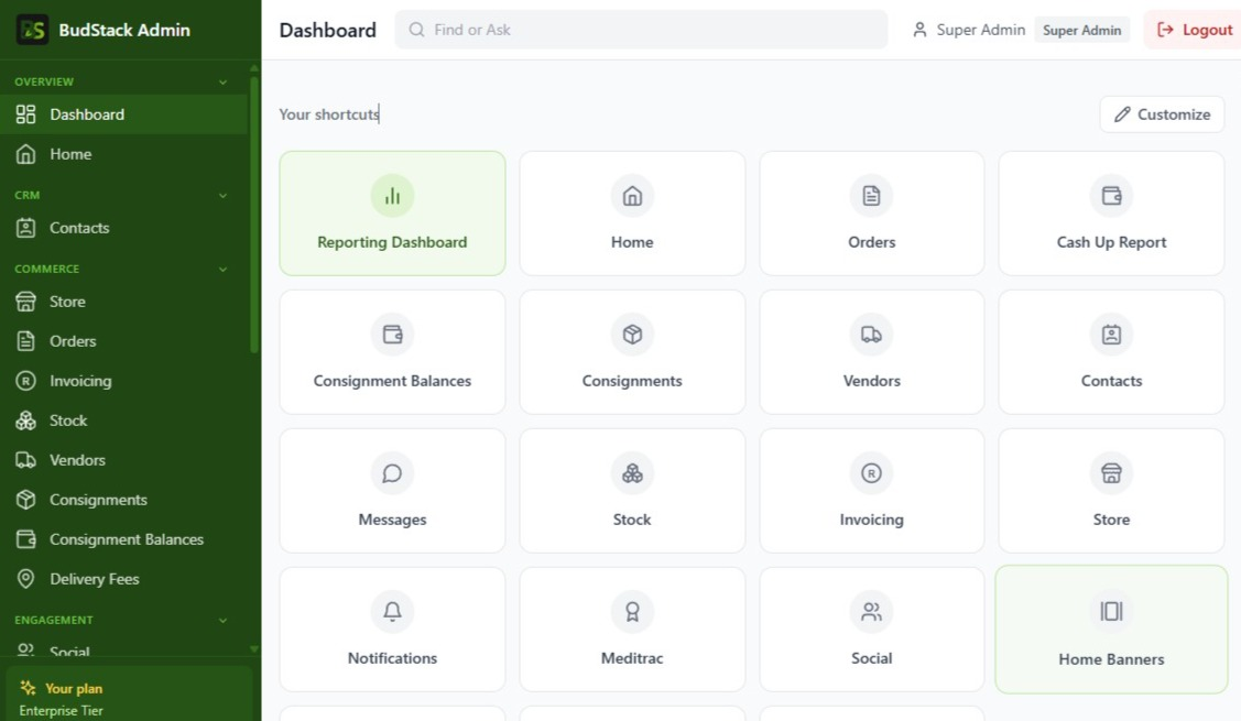 Super Admin Console